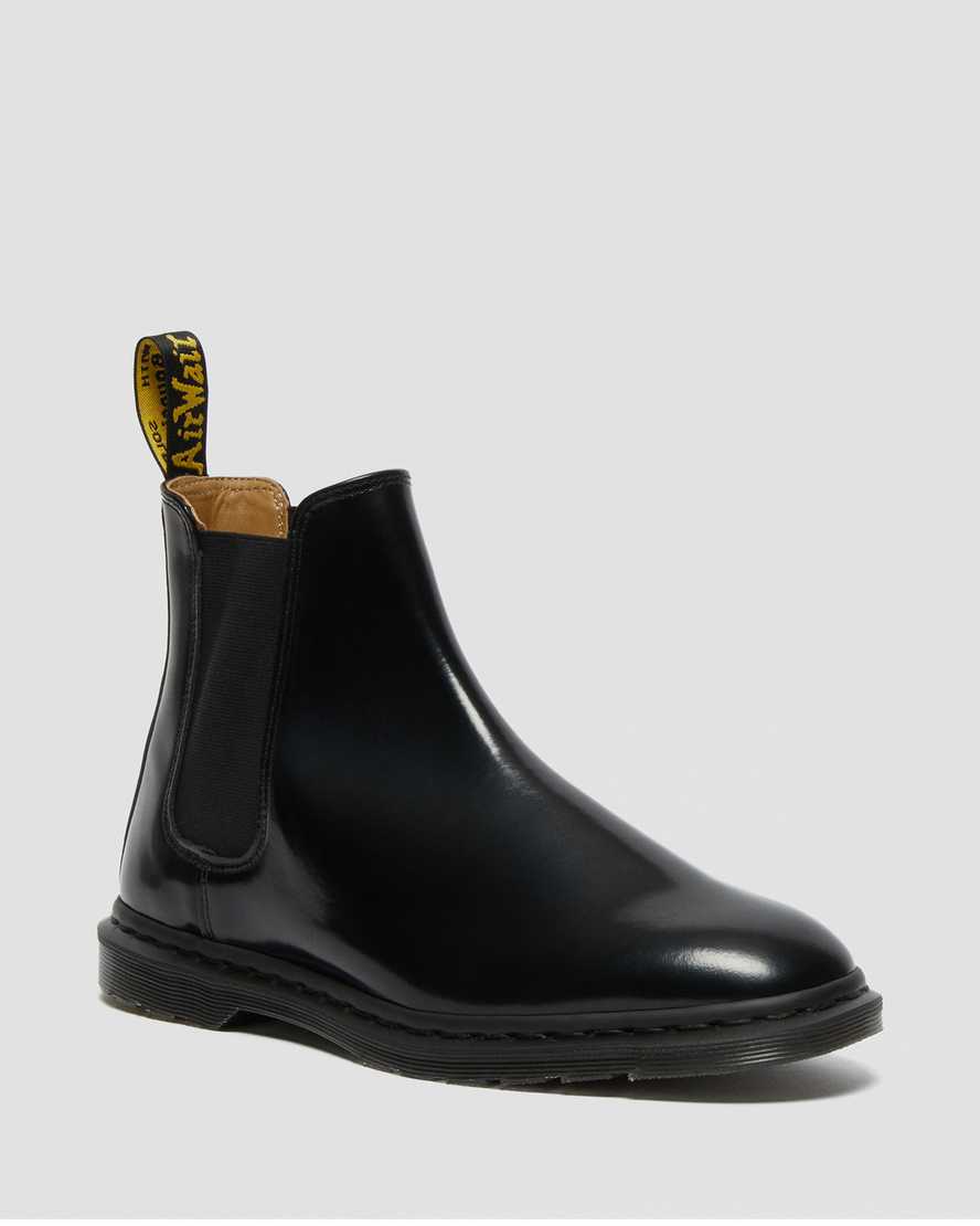 Dr. Martens Graeme II Smooth Lær Chelsea Støvler Herre Svart [9763CQYTM]